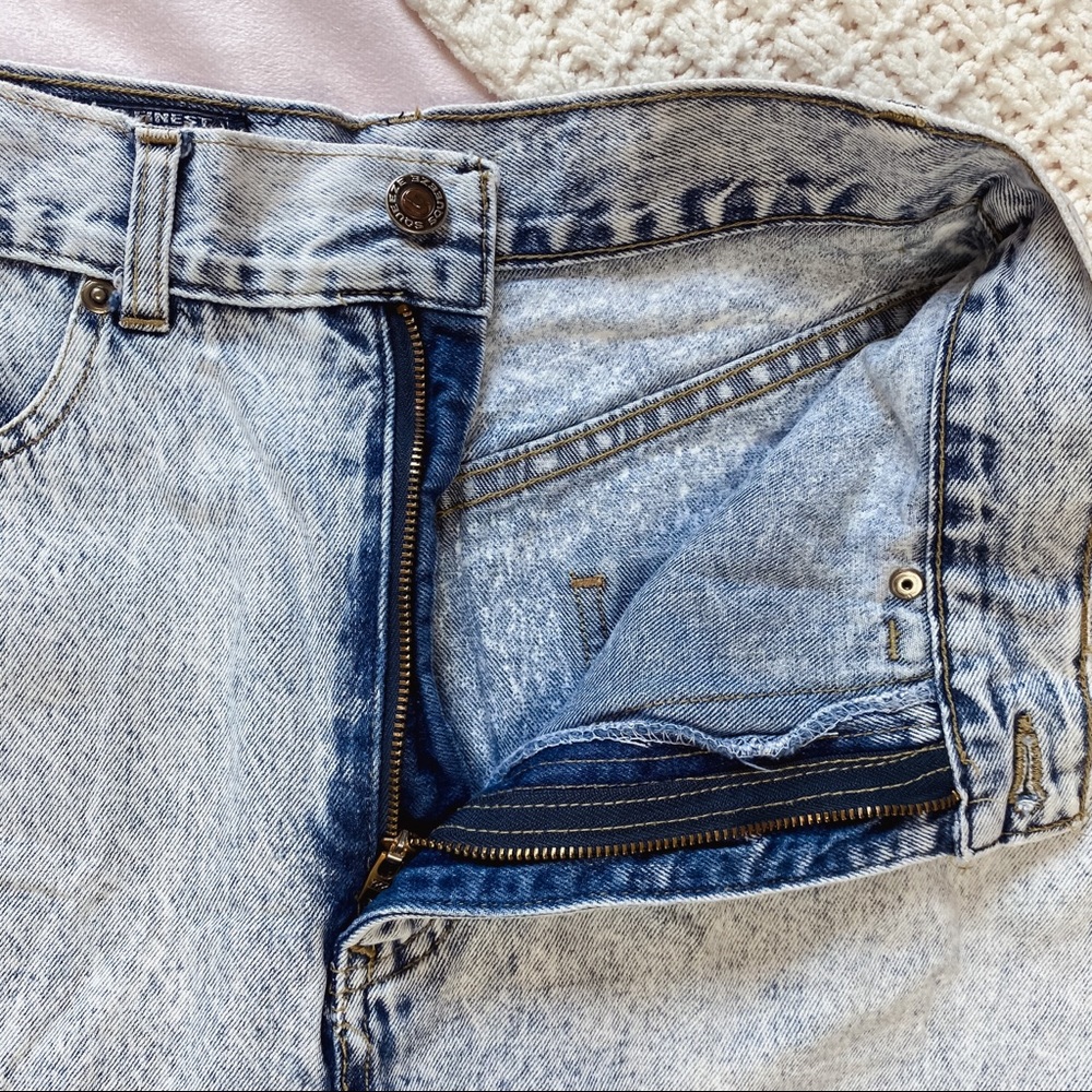 ⭐️ VINTAGE ⭐️ 90's SQUEEZE High Waisted Jean Skort - Picture 6 of 8
